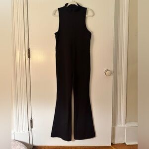 Aritzia Wilfred Moonrise flair leg half zip jumpsuit